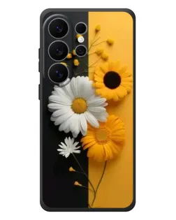 Чехол для Samsung Galaxy S26 Ultra с картинкой «Подсолнух и ромашка»