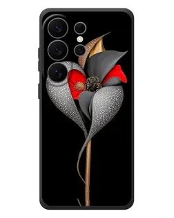 Чехол для Samsung Galaxy S26 Ultra с картинкой «Серебряный фантазийный цветок»