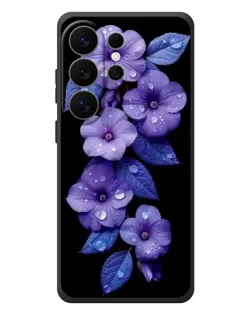 Чохол для Samsung Galaxy S26 Ultra з картинкою «Фіолетові квіти з росою» Чохол для Samsung Galaxy S26 Ultra з картинкою «Фіолетові квіти з росою»
