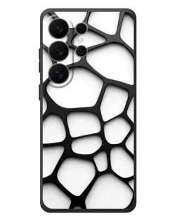 Чохол для Samsung Galaxy S26 Ultra з картинкою «Біла об'ємна сітка» Чохол для Samsung Galaxy S26 Ultra з картинкою «Біла об'ємна сітка»