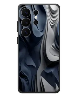 Чехол для Samsung Galaxy S26 Ultra с картинкой «Объемные синие складки» Чехол для Samsung Galaxy S26 Ultra с картинкой «Объемные синие складки»