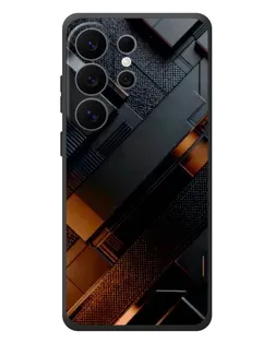 Чехол для Samsung Galaxy S26 Ultra с картинкой «Черные геометрические блоки»