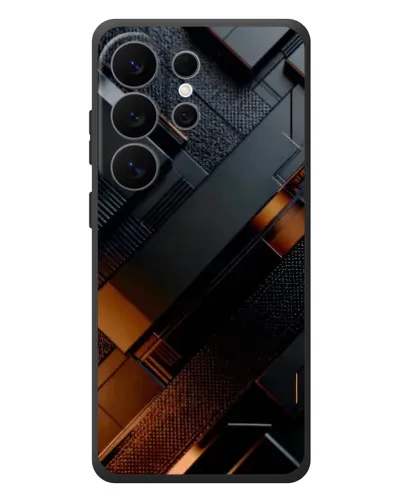 Чехол для Samsung Galaxy S26 Ultra с картинкой «Черные геометрические блоки» Чехол для Samsung Galaxy S26 Ultra с картинкой «Черные геометрические блоки»