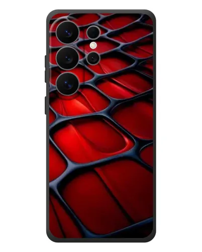 Чехол для Samsung Galaxy S26 Ultra с картинкой «Красная глянцевая сетка» Чехол для Samsung Galaxy S26 Ultra с картинкой «Красная глянцевая сетка»