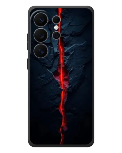 Чехол для Samsung Galaxy S26 Ultra с картинкой «Kрасная лавовая трещина» Чехол для Samsung Galaxy S26 Ultra с картинкой «Kрасная лавовая трещина»