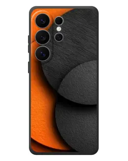 Чехол для Samsung Galaxy S26 Ultra с картинкой «Геометрия оранжевых кругов»