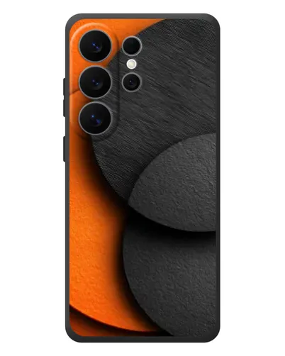 Чехол для Samsung Galaxy S26 Ultra с картинкой «Геометрия оранжевых кругов» Чехол для Samsung Galaxy S26 Ultra с картинкой «Геометрия оранжевых кругов»