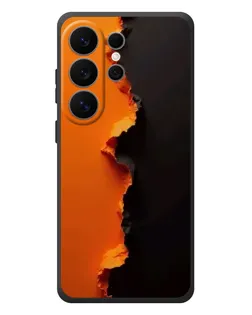 Чехол для Samsung Galaxy S26 Ultra с картинкой «Оранжевый разлом»