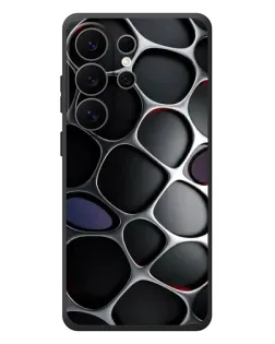 Чехол для Samsung Galaxy S26 Ultra с картинкой «Объемная темная решетка»