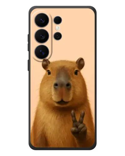 Чехол для Samsung Galaxy S26 Ultra с картинкой «Капибара виктория»