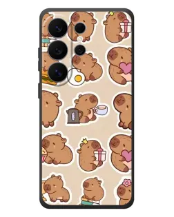 Чехол для Samsung Galaxy S26 Ultra с картинкой «Капибары паттерн» Чехол для Samsung Galaxy S26 Ultra с картинкой «Капибары паттерн»