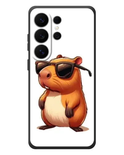Чехол для Samsung Galaxy S26 Ultra с картинкой «Капибара в очках»