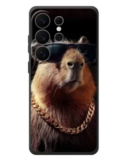 Чехол для Samsung Galaxy S26 Ultra с картинкой «Капибара золотая цепь» Чехол для Samsung Galaxy S26 Ultra с картинкой «Капибара золотая цепь»