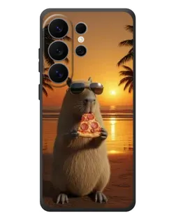 Чехол для Samsung Galaxy S26 Ultra с картинкой «Капибара с пиццей» Чехол для Samsung Galaxy S26 Ultra с картинкой «Капибара с пиццей»