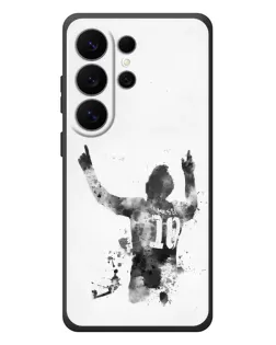 Чохол для Samsung Galaxy S26 Ultra з картинкою «Чорно-білий силует Мессі» Чохол для Samsung Galaxy S26 Ultra з картинкою «Чорно-білий силует Мессі»