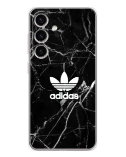 Чехол для Samsung Galaxy S26 с картинкой «Белый мрамор Adidas»