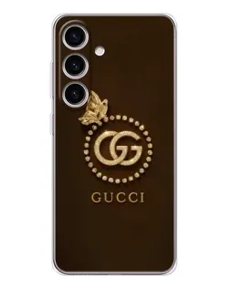 Чехол для Samsung Galaxy S26 с картинкой «Gucci — золотая бабочка»