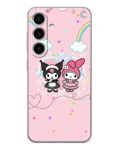 Чехол для Samsung Galaxy S26 с картинкой «My Melody и Kuromi»