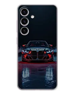 Чехол для Samsung Galaxy S26 с картинкой «BMW на мокрой дороге»