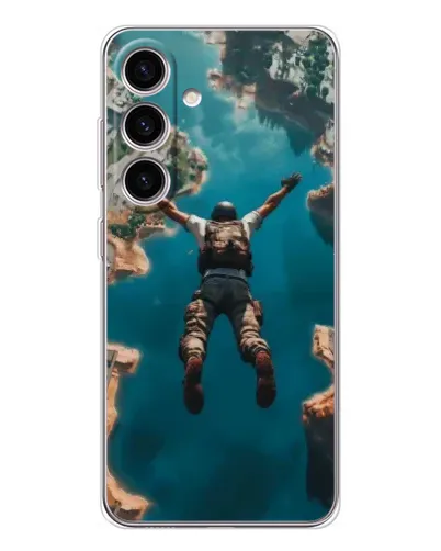 Чехол для Samsung Galaxy S26 с картинкой «PUBG — свободное падение» Чехол для Samsung Galaxy S26 с картинкой «PUBG — свободное падение»