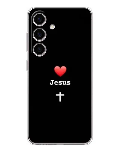 Чехол для Samsung Galaxy S26 с картинкой «Сердце - Jesus» Чехол для Samsung Galaxy S26 с картинкой «Сердце - Jesus»
