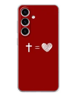 Чехол для Samsung Galaxy S26 с картинкой «Уравнение любви»