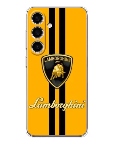 Чехол для Samsung Galaxy S26 с картинкой «Lamborghini Stripe желтый»