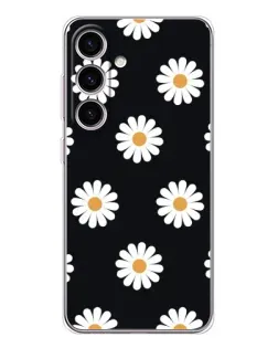 Чохол для Samsung Galaxy S26 з картинкою «Ромашки на чорному» Чохол для Samsung Galaxy S26 з картинкою «Ромашки на чорному»