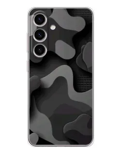 Чехол для Samsung Galaxy S26 с картинкой «Темный абстрактный камуфляж»