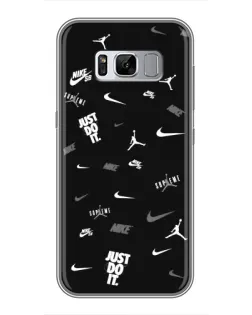 Чехол для Samsung Galaxy S8 Plus (G955) с картинкой «Nike Black Pattern»