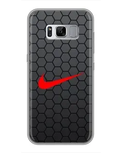 Чехол для Samsung Galaxy S8 Plus (G955) с картинкой «Nike — карбоновая сетка»