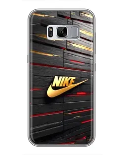 Чехол для Samsung Galaxy S8 Plus (G955) с картинкой «Золотой Nike на металле»