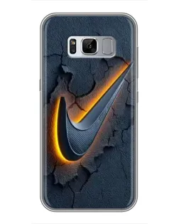 Чехол для Samsung Galaxy S8 Plus (G955) с картинкой «Объемный логотип Найк»