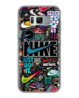 Чехол для Samsung Galaxy S8 Plus (G955) с картинкой «Яркий коллаж Nike»