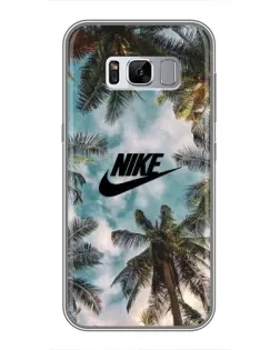 Чехол для Samsung Galaxy S8 Plus (G955) с картинкой «Тропический принт Nike»
