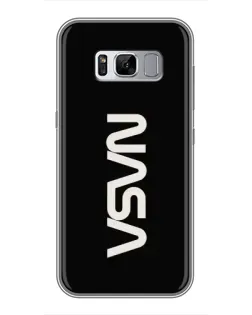 Чехол для Samsung Galaxy S8 Plus (G955) с картинкой «NASA — вертикальный логотип»