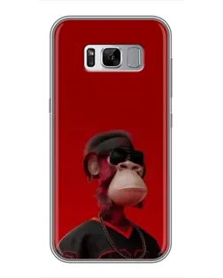 Чехол для Samsung Galaxy S8 Plus (G955) с картинкой «Bored Ape в красном»