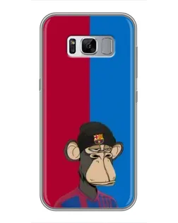 Чехол для Samsung Galaxy S8 Plus (G955) с картинкой «Bored Ape — фанат Барсы»