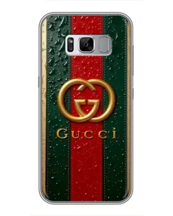 Чохол для Samsung Galaxy S8 Plus (G955) з картинкою «Gucci — фірмова смуга та золото» Чохол для Samsung Galaxy S8 Plus (G955) з картинкою «Gucci — фірмова смуга та золото»