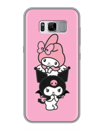Чехол для Samsung Galaxy S8 Plus (G955) с картинкой «My Melody и Kuromi» Чехол для Samsung Galaxy S8 Plus (G955) с картинкой «My Melody и Kuromi»