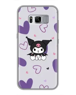 Чехол для Samsung Galaxy S8 Plus (G955) с картинкой «Kuromi и лавандовые сердца»