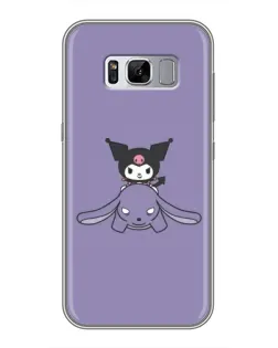 Чехол для Samsung Galaxy S8 Plus (G955) с картинкой «Kuromi на лиловом фоне»