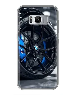 Чехол для Samsung Galaxy S8 Plus (G955) с картинкой «Колесо BMW вблизи»