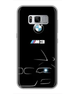 Чехол для Samsung Galaxy S8 Plus (G955) с картинкой «Минималистичный принт BMW M3»