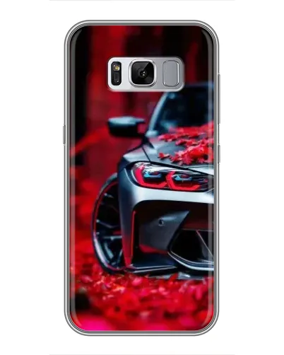 Чехол для Samsung Galaxy S8 Plus (G955) с картинкой «Спортивная BMW и цветы» Чехол для Samsung Galaxy S8 Plus (G955) с картинкой «Спортивная BMW и цветы»