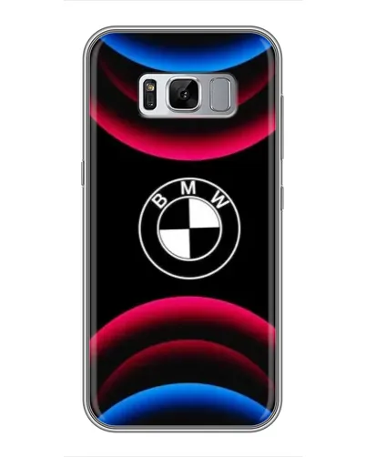 Чехол для Samsung Galaxy S8 Plus (G955) с картинкой «Логотип BMW и неоновые дуги» Чехол для Samsung Galaxy S8 Plus (G955) с картинкой «Логотип BMW и неоновые дуги»