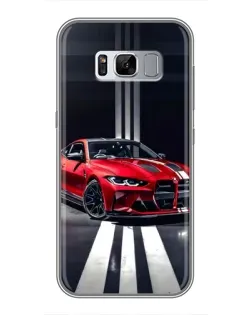 Чехол для Samsung Galaxy S8 Plus (G955) с картинкой «Красная BMW на дороге»