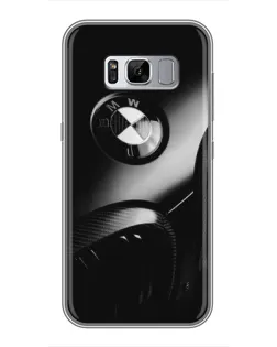 Чехол для Samsung Galaxy S8 Plus (G955) с картинкой «Эмблема BMW — макро»