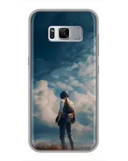 Чехол для Samsung Galaxy S8 Plus (G955) с картинкой «Герой PUBG на скале»