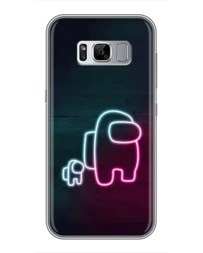 Чехол для Samsung Galaxy S8 Plus (G955) с картинкой «Among Us неон-арт»